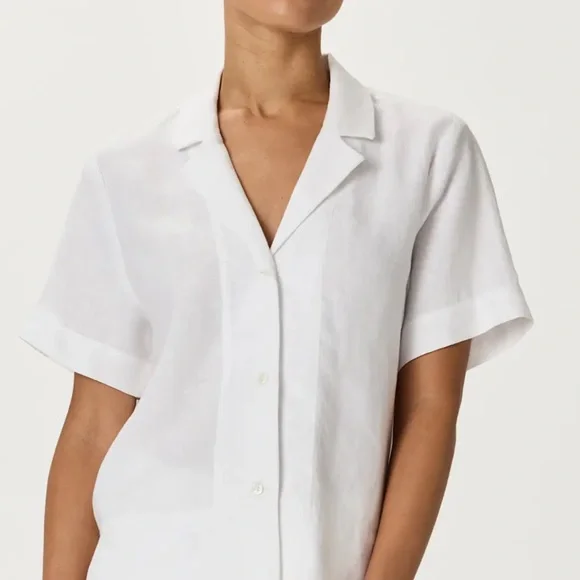 Quince 100% European linen short sleeve shirt - Picture 1 of 11